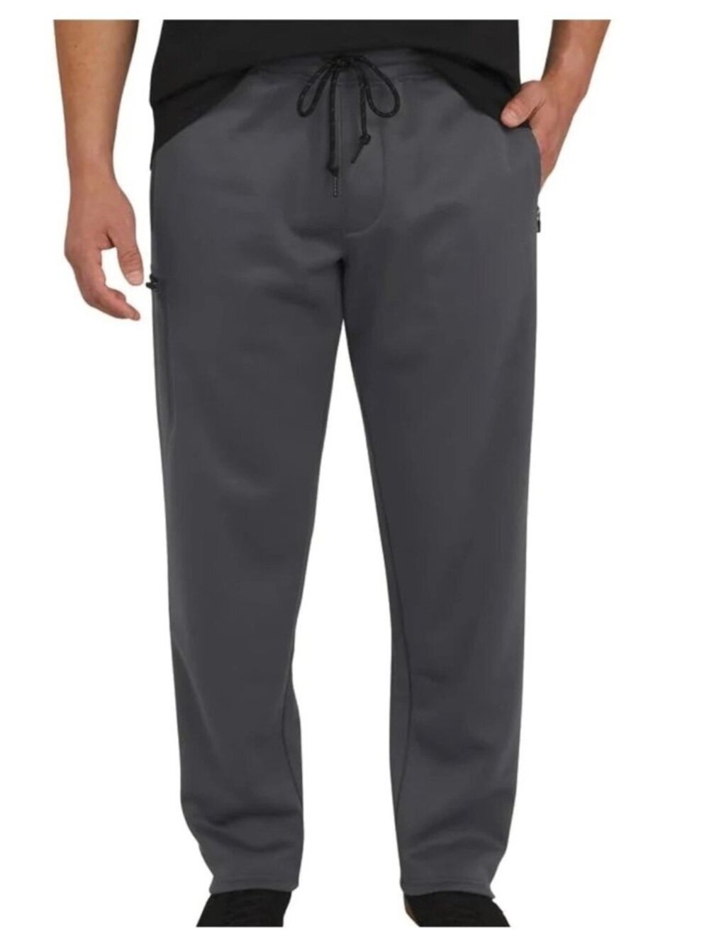 NWT Weatherproof Vintage Men's L Gray Relaxed Fit Fleece Lined Sweatpants